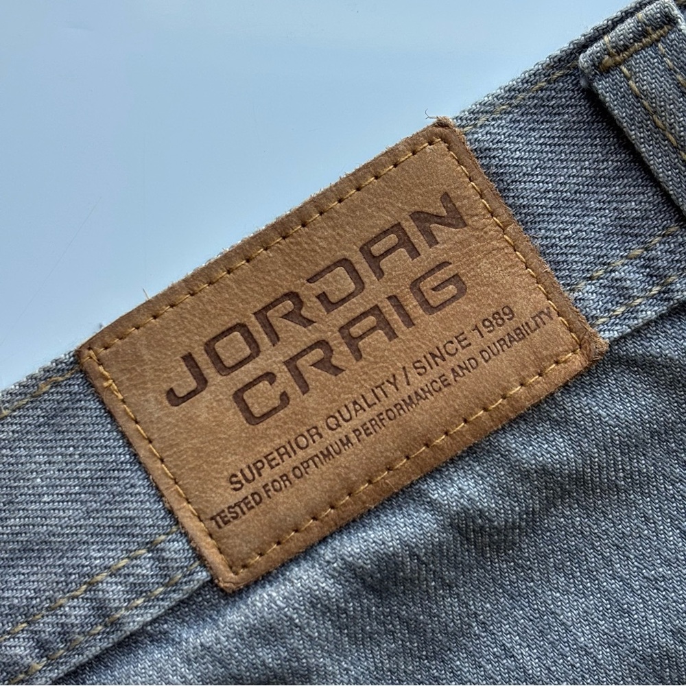 Jordan Craig Jeans Men’s 38x32 Stonewash Gray Denim Streetwear Baggy Grunge - Picture 14 of 16